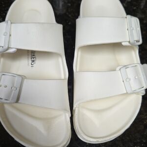 Birkenstock Womens White Sandals